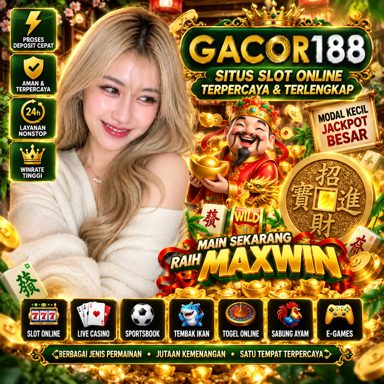 GACOR188 Front Black 
